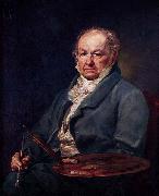 Vicente Lopez y Portana Portrat des Francisco de Goya oil